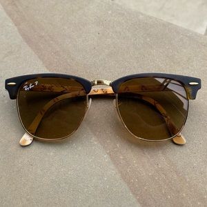 Ray-ban clubmasters, brown tortoiseshell color